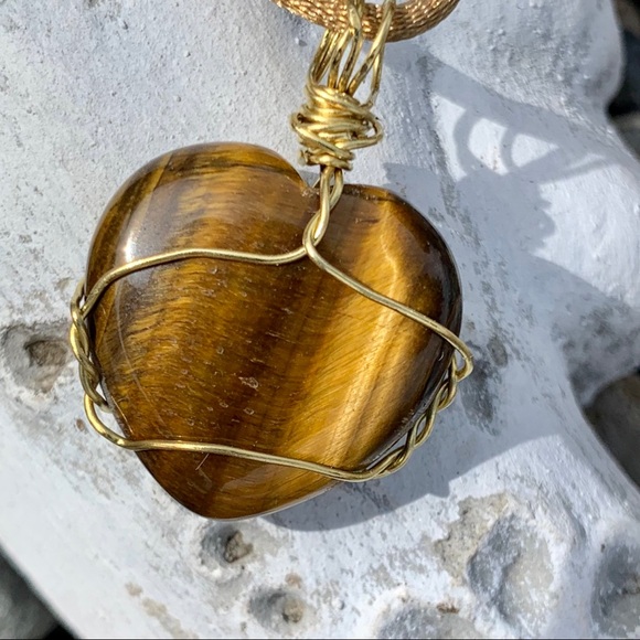 Mandy Rose Design Jewelry - Golden Tiger Eye Pendant
